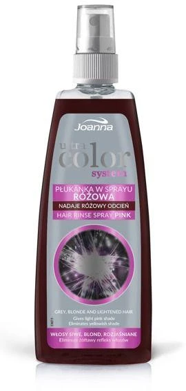 Joanna Ultra Color rožinis plaukų purškiklis, 150 ml