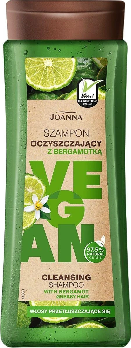Joanna VEGAN Valanti ir detoksikuojanti linija riebiems plaukams, 300 ml