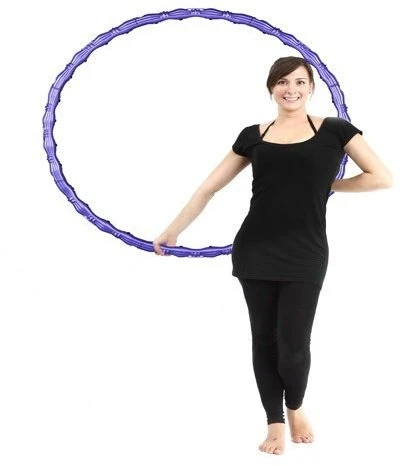 Jocca Hula Hop 6193 su 1kg apkrova, masažu, 100 cm, sulankstomas, pilvui ir juosmeniui
