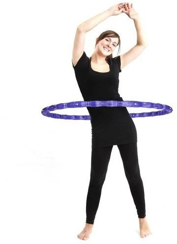 Jocca Hula Hop 6193 su 1kg apkrova, masažu, 100 cm, sulankstomas, pilvui ir juosmeniui