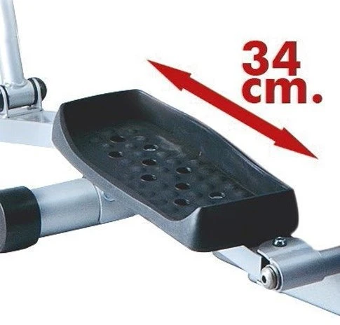 Jocca Šoninis steperis 6107 su sulankstoma rankena 100 kg namų treniruokliams sidabrinis