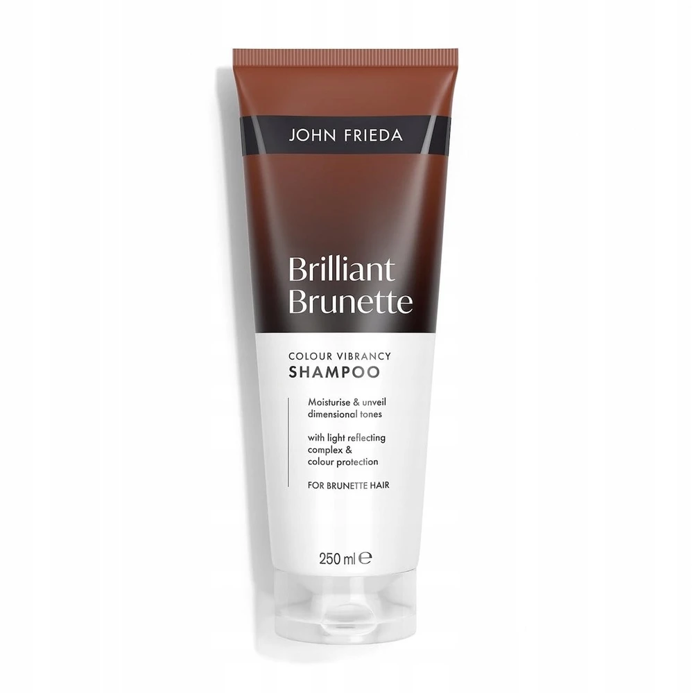 John Frieda Vibrancy Brunette blizgesį suteikiantis šampūnas, 250 ml