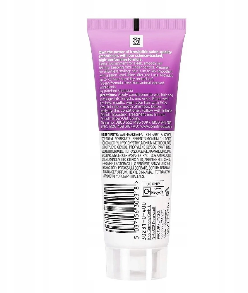 John Frieda Frizz Ease Infinite Smooth intensyvus glotninamasis kondicionierius 75ml