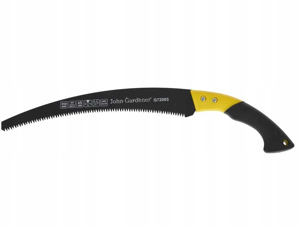 John Gardener Sulenkta pjūklas 35 cm su PTFE danga ir dėklu 65Mn (48)