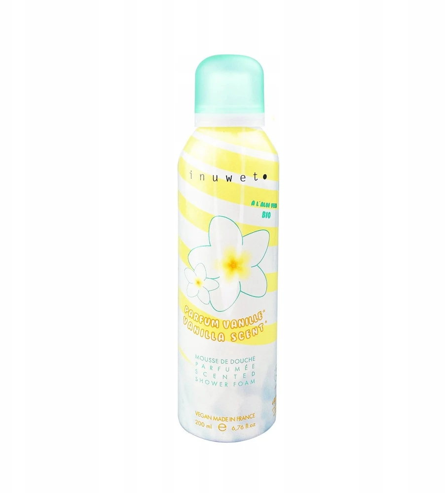 Inuwet Vanille Vegan & Cruelty-Free Cleansing & Softening Shower Mousse, 200 ml