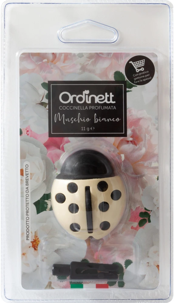 ORDINETT Kvapusis pirkinių krepšelio monetų laikiklis Ladybug asorti