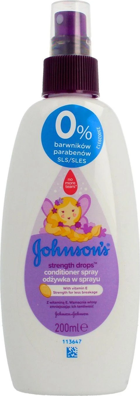 Johnson & Johnson Johnson´s Strength Drops Kids Conditioner Purškiklis Conditioner vaikams, 200 ml