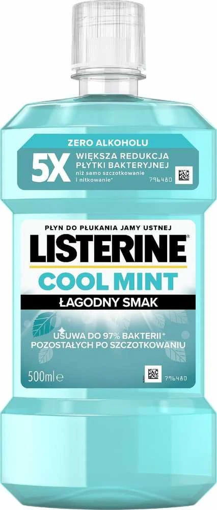 Johnson Listerine Cool Mint Mild Smak burnos skalavimo skystis 500ml