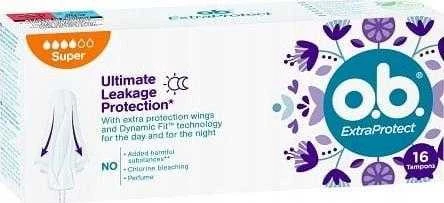 Johnson O.B. ProComfort Extra Protect Super 16 vnt. tamponai