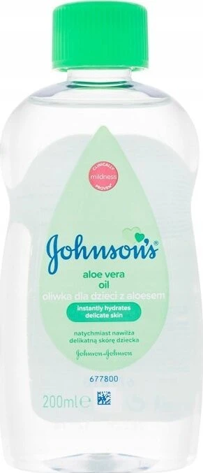 Johnson & Johnson Johnson's Baby Oil Aloe Vera Body Oil vaikams, 200 ml