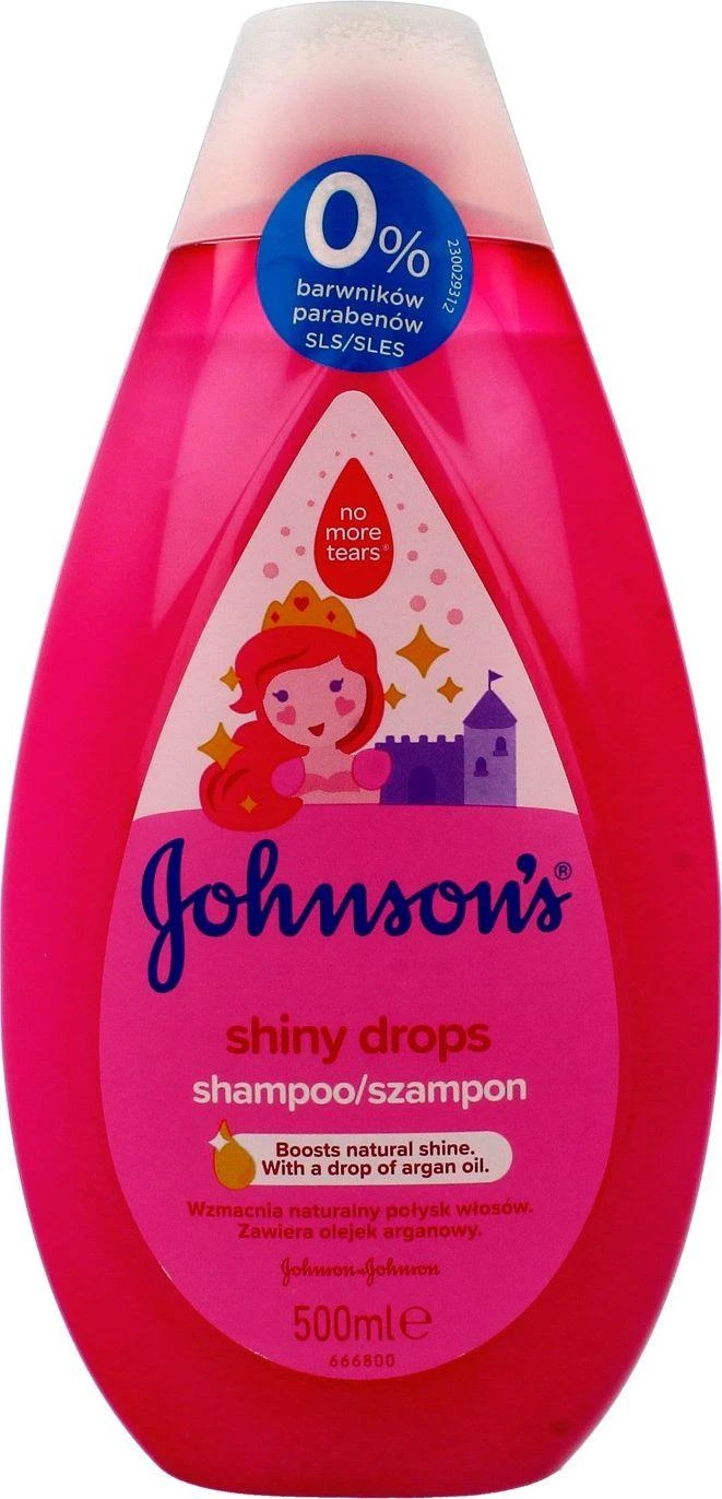 Johnson & Johnson Johnson´s Shiny Drops Kids Šampūnas Šampūnas vaikams, 500 ml
