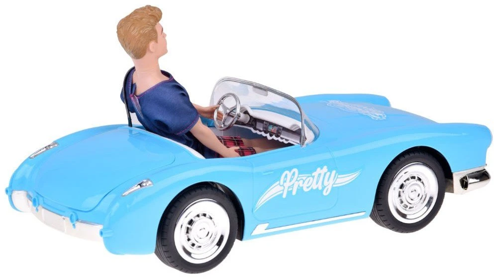 Jokomisiada Nuotolinio valdymo automobilis Retro Cadillac su lėle – stilingas vairuotojas, važiuok su klase RC0746