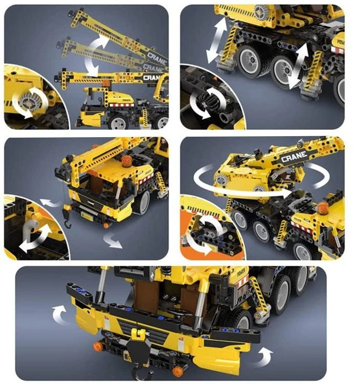 Jokomisiada CaDA techniniai konstrukciniai blokai 658 vnt. CRANES kilnojamieji elementai ZA 5690