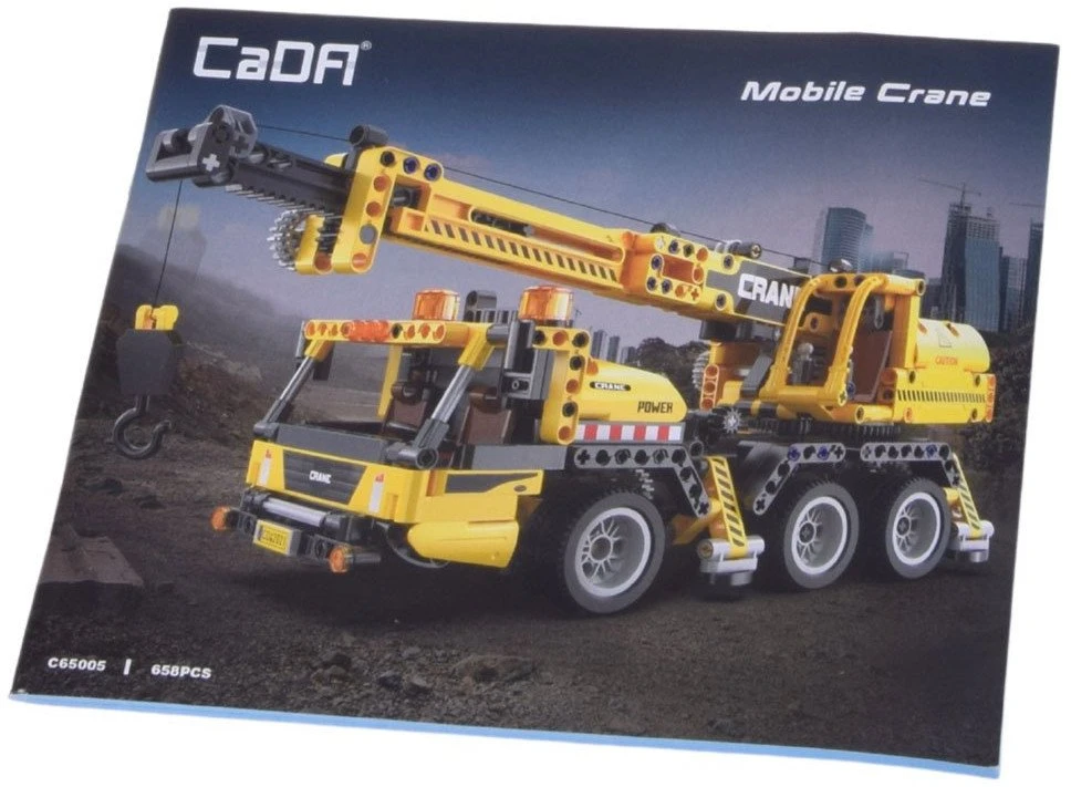 Jokomisiada CaDA techniniai konstrukciniai blokai 658 vnt. CRANES kilnojamieji elementai ZA 5690