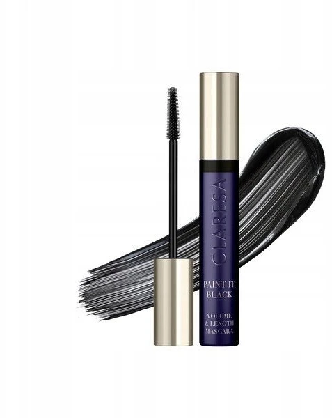 Claresa Paint It Juodas Volume & Length Blakstienų tušas Juodas, 10 g