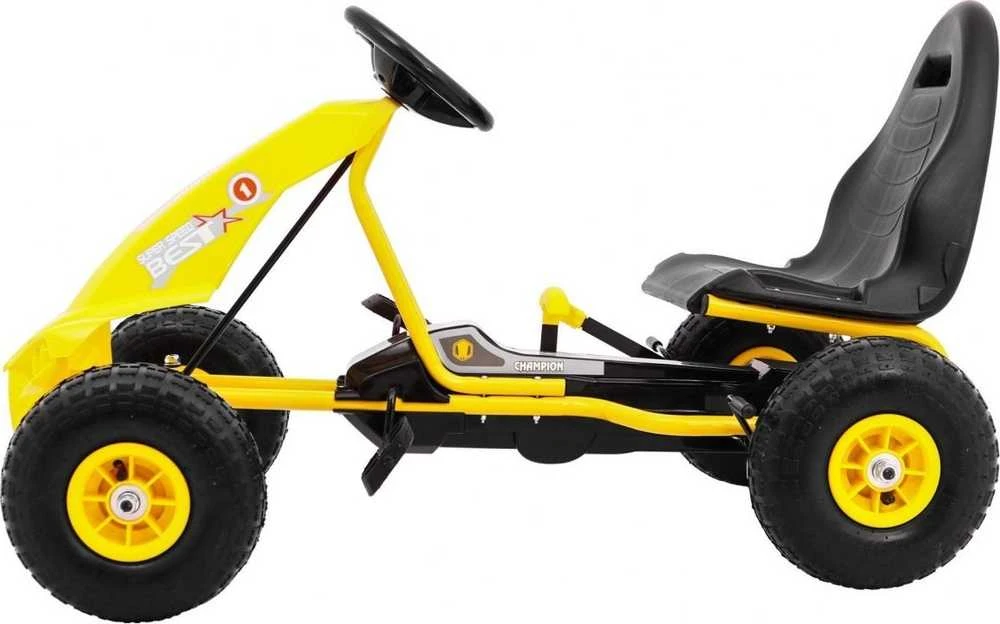 Joko Minamas kartingas GoKart Chamiopn geltonos spalvos