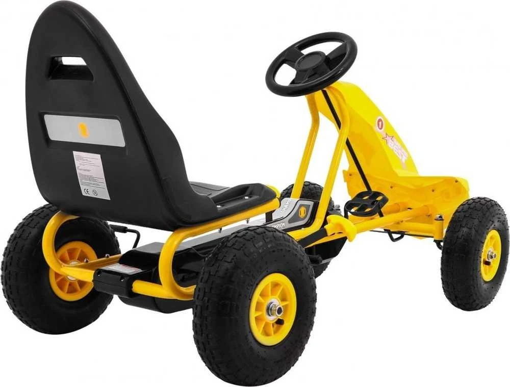Joko Minamas kartingas GoKart Chamiopn geltonos spalvos