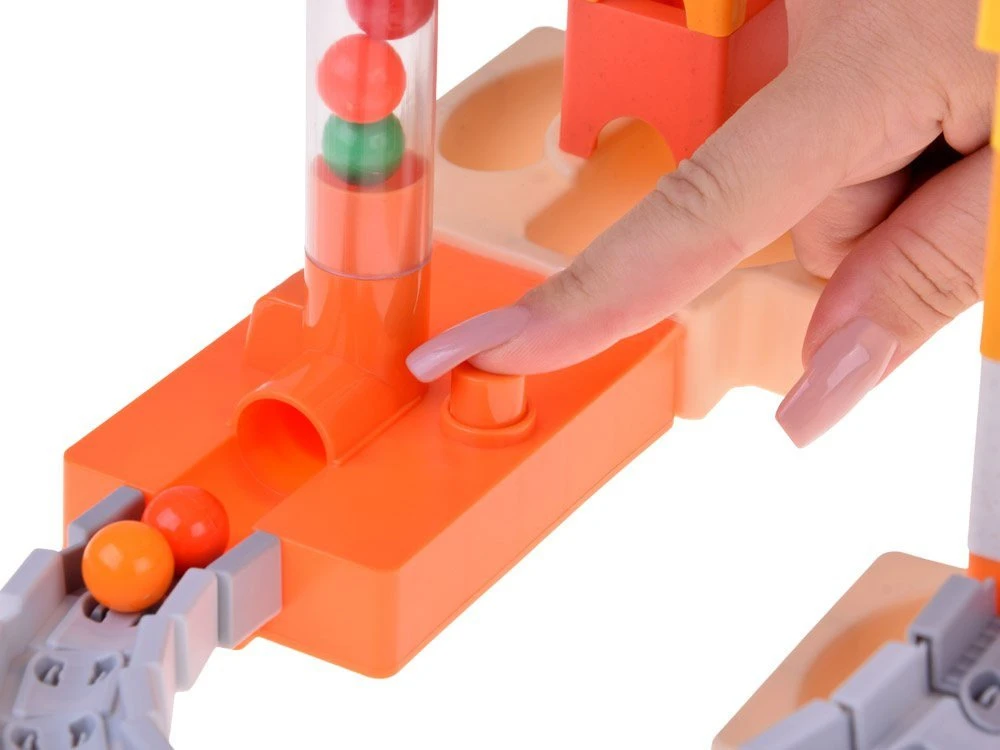 Jokomisiada 63-piece marble run, marble run, marble slide ZA5980