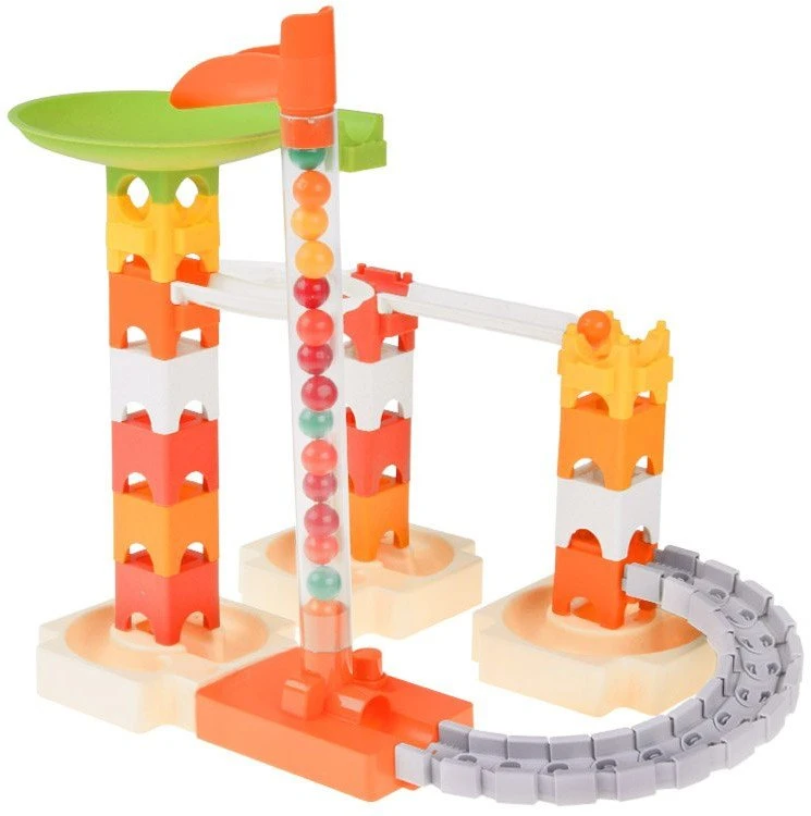 Jokomisiada 63-piece marble run, marble run, marble slide ZA5980