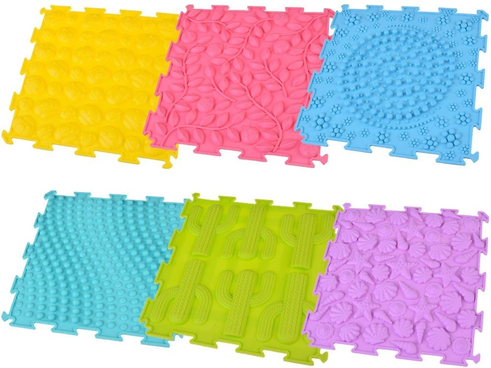Jokomisiada Rubber Dėlionė sensory mat, 8 pieces - development and fun ZA5862