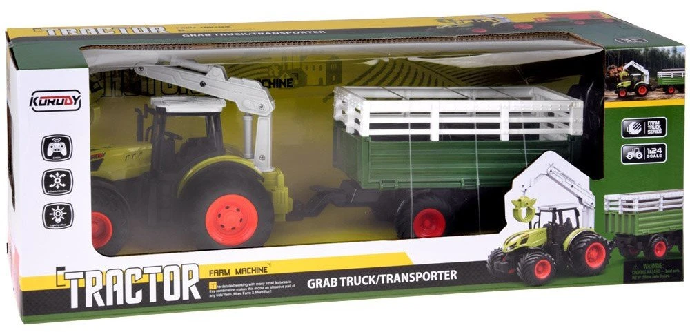 Jokomisiada Sterowany traktorius pilotui su riaumojančiu garsu ir dryžuotu bale RC0719