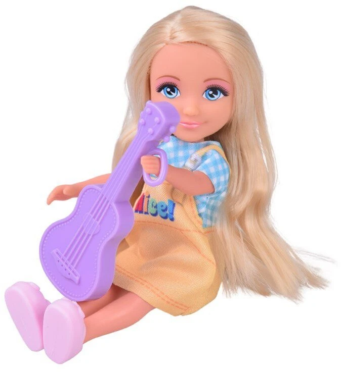 Jokomisiada Ankiki lėlė su gitara - žavinga maža muzikinė lėlė 14 cm ZA6008