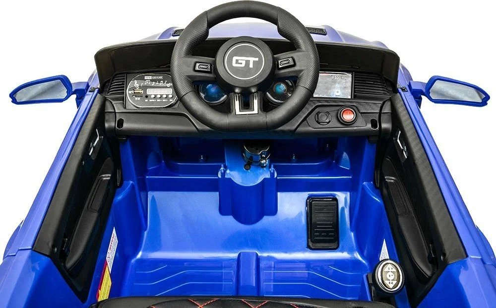Akumuliatorinis sportinis kabrioletas vaikams Jokomisiada Mustang PA0169 | spalva: balta