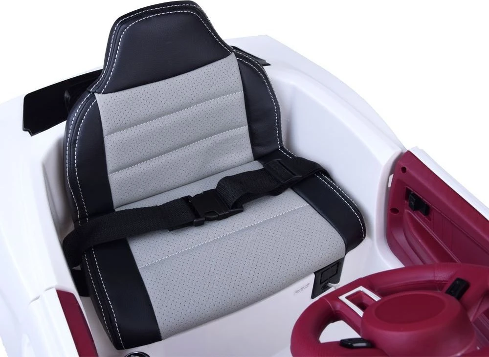 Akumuliatorinis sportinis kabrioletas vaikams Jokomisiada Mustang PA0169 | spalva: balta