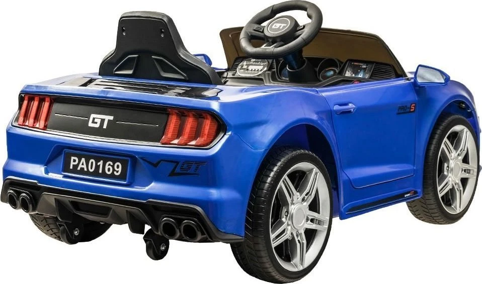 Akumuliatorinis sportinis kabrioletas vaikams Jokomisiada Mustang PA0169 | spalva: balta