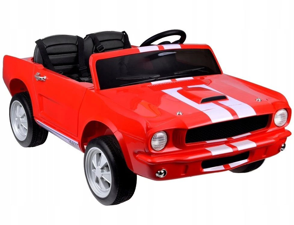 Jokomisiada Vaikiškas baterijomis varomas automobilis SHELBY GT 350 classic DVIESEITIS PA0336
