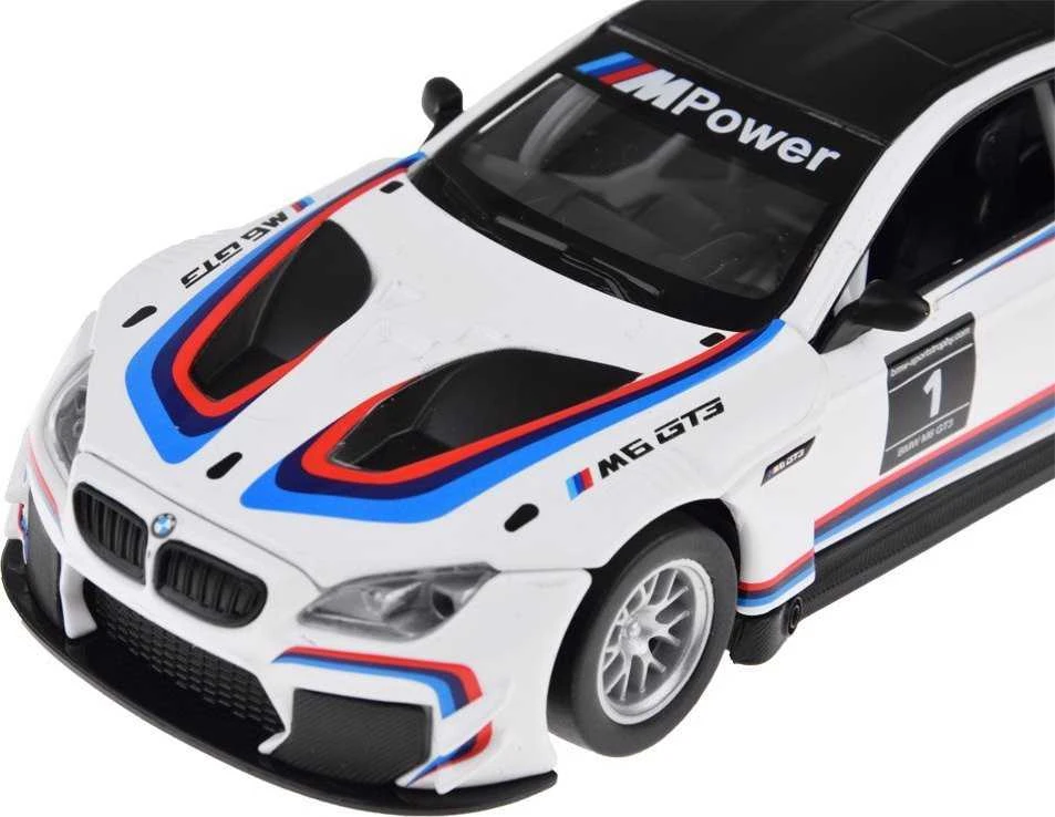 Jokomisiada Metalo automobilių sporto modelis „BMW M6 GT3“ skalė 1:32 Šviesos garsas ZA4613