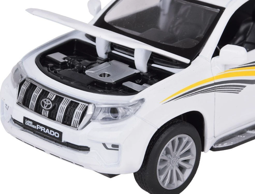 Jokomisiada Metalinis automobilio modelis TOYOTA LAND CRUISER PRADO su šviesa ir garsu visureigis ZA5056