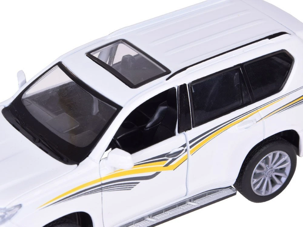 Jokomisiada Metalinis automobilio modelis TOYOTA LAND CRUISER PRADO su šviesa ir garsu visureigis ZA5056