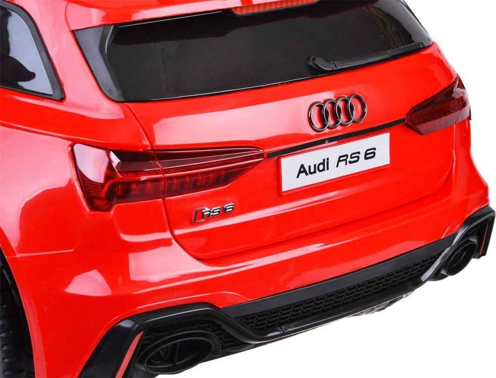 Akumuliatorinis sportinis automobilis vaikams Jokomisiada AUDI RS 6 PA0297 | spalva: raudona