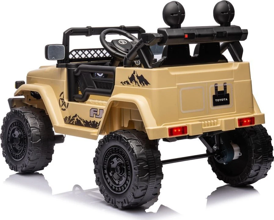 Akumuliatorinis automobilis vaikams Jokomisiada Toyota FJ CruiserHilux PA0301 | spalva: smėlio