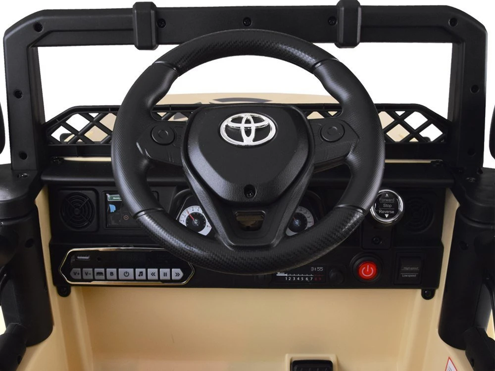 Akumuliatorinis automobilis vaikams Jokomisiada Toyota FJ CruiserHilux PA0301 | spalva: smėlio