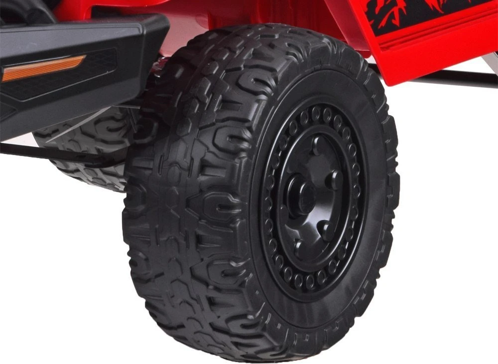 Akumuliatorinis automobilis vaikams Jokomisiada Toyota FJ CruiserHilux PA0301 | spalva: raudona