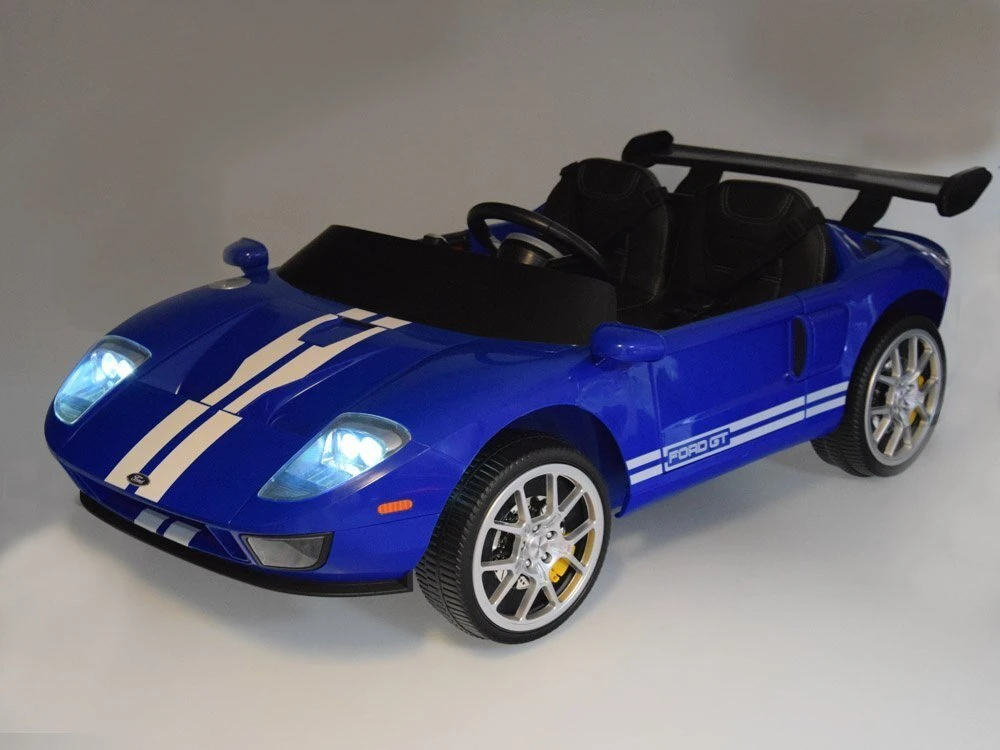 „Jokomisiada Ford GT“ 4 variklių akumuliatorinis vaikiškas automobilis su nuotolinio valdymo pultu 2 asmenims PA0337