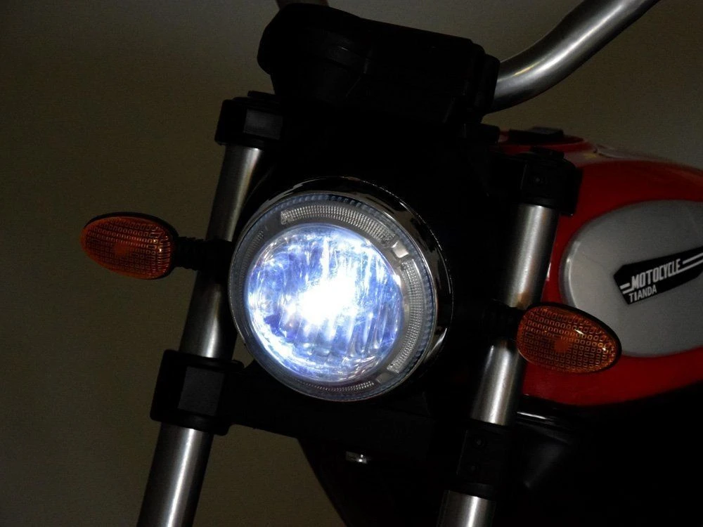 Jokomisiada Akumuliatorinis motociklas vaikams Street Bob PA0235 | spalva: mėlyna