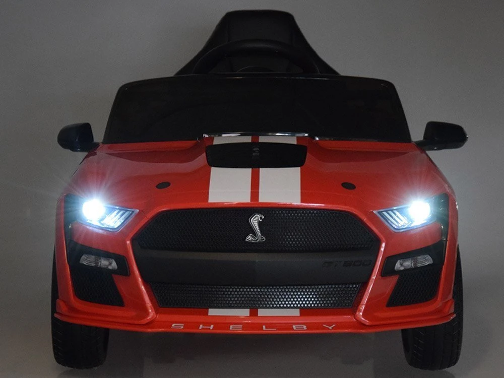 Akumuliatorinis sportinis automobilis vaikams Jokomisiada Ford Mustang Shelby GT500 PA0306 | spalva: raudona
