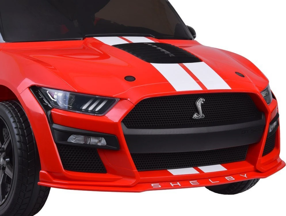Akumuliatorinis sportinis automobilis vaikams Jokomisiada Ford Mustang Shelby GT500 PA0306 | spalva: raudona