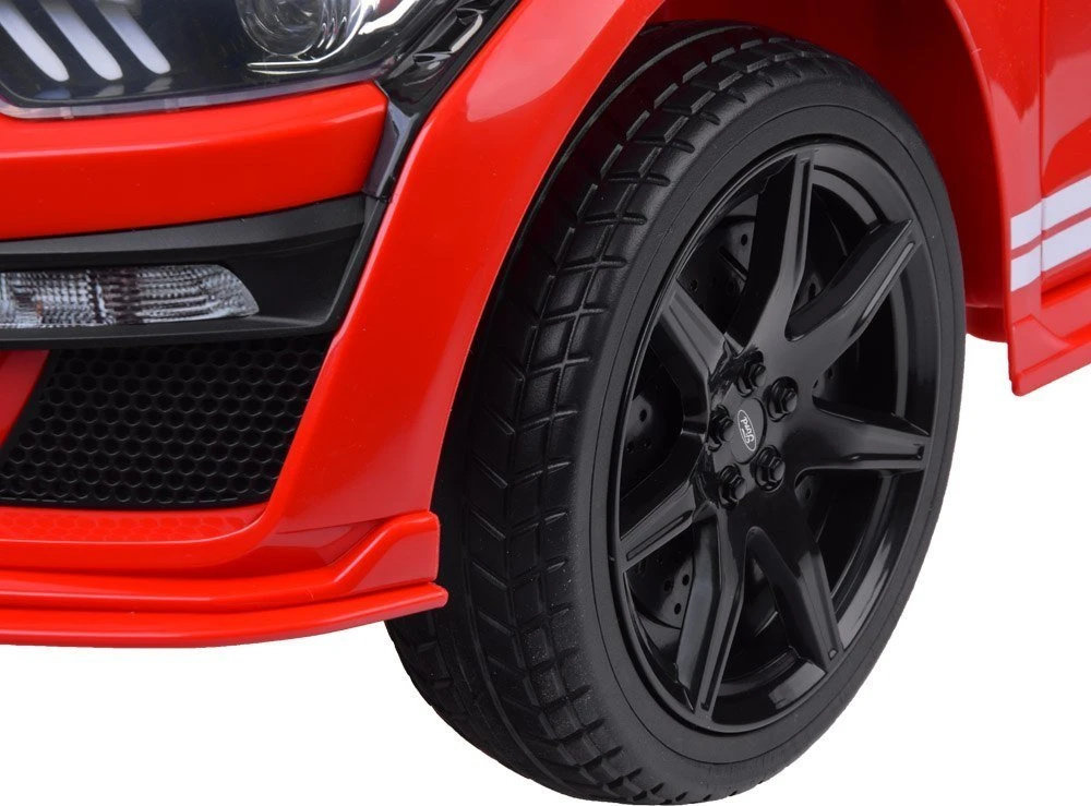 Akumuliatorinis sportinis automobilis vaikams Jokomisiada Ford Mustang Shelby GT500 PA0306 | spalva: raudona