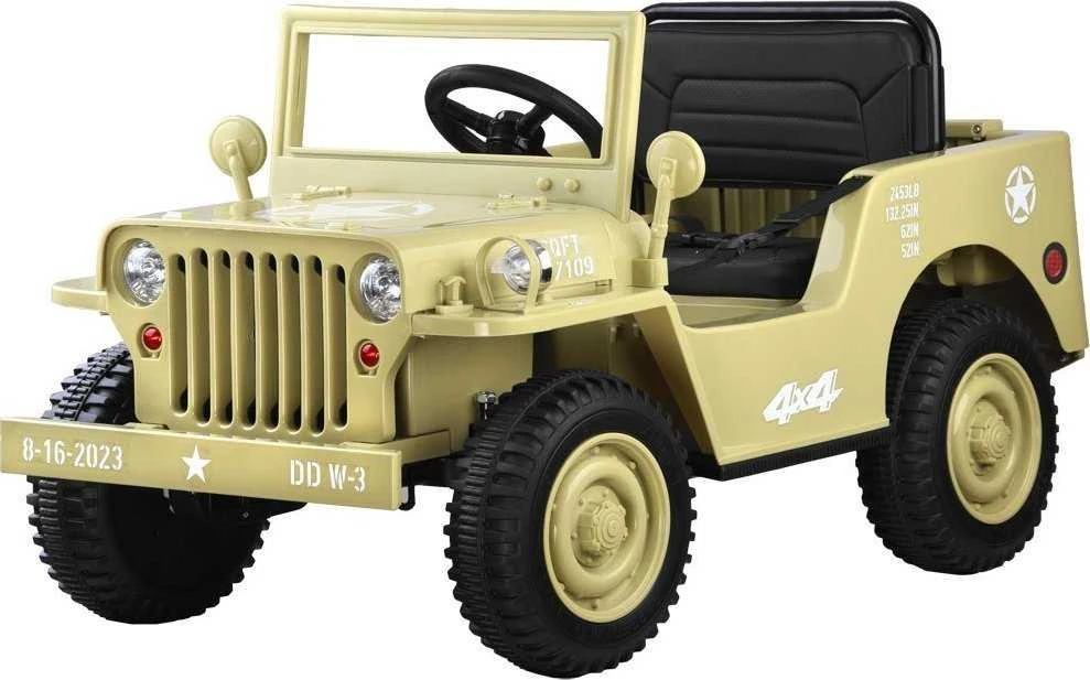 Jokomisiada Automobilis maitinamas Military Willys baterija + PA0263 nuotolinio valdymo pulteliu
