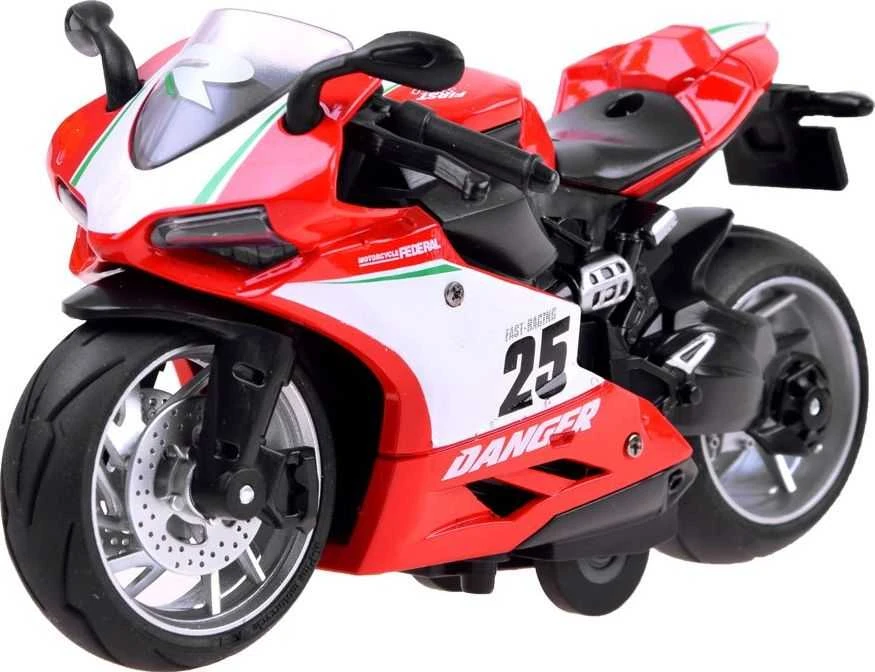 Jokomisiada Lieto metalo modelis Motociklas su virvele ZA3933 B
