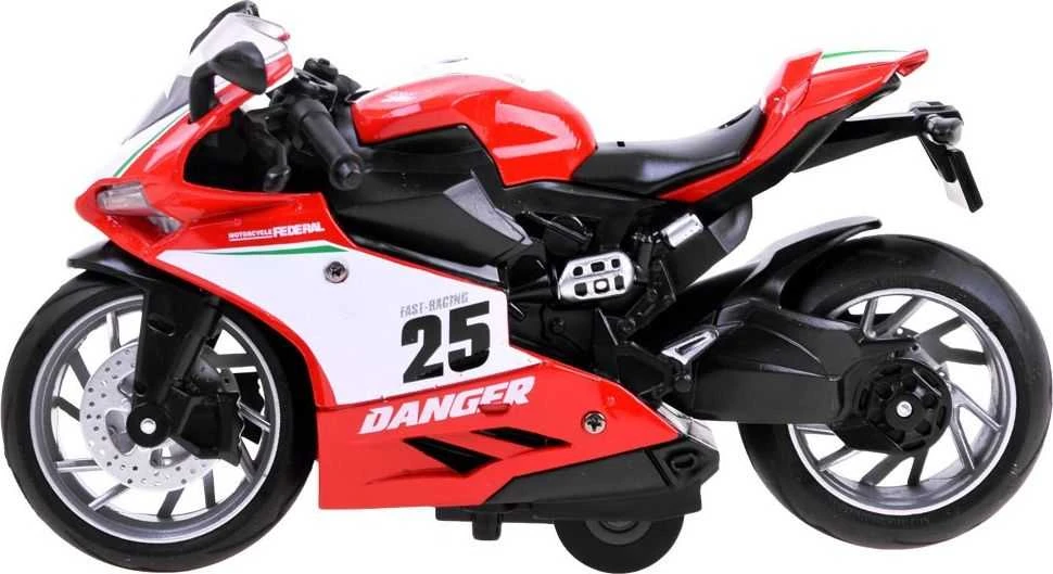 Jokomisiada Lieto metalo modelis Motociklas su virvele ZA3933 B