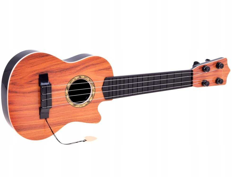 Jokomisiada Maža 4 stygų gitara vaikams, plunksninė IN0120