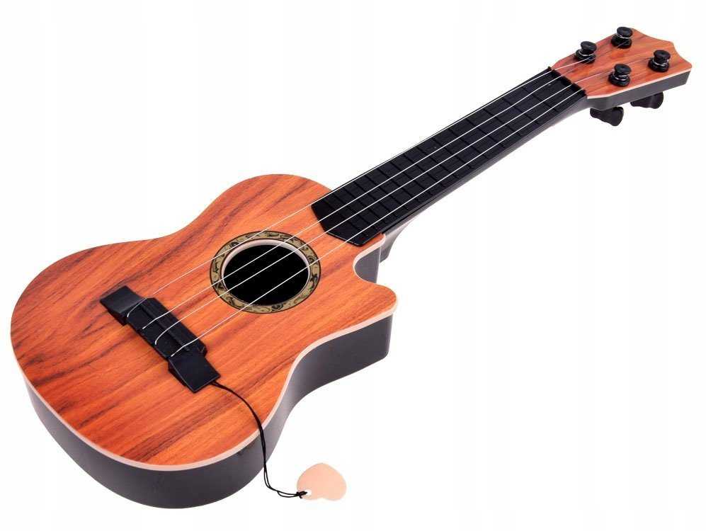 Jokomisiada Maža 4 stygų gitara vaikams, plunksninė IN0120