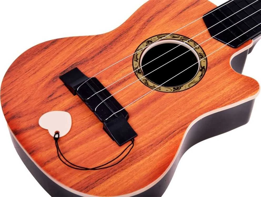 Jokomisiada Maža 4 stygų gitara vaikams, plunksninė IN0120