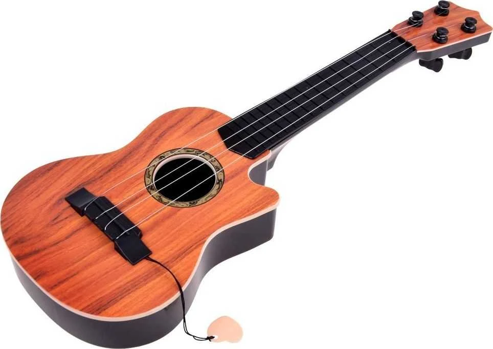 Jokomisiada Maža 4 stygų gitara vaikams, plunksninė IN0120