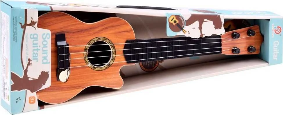 Jokomisiada Maža 4 stygų gitara vaikams, plunksninė IN0120